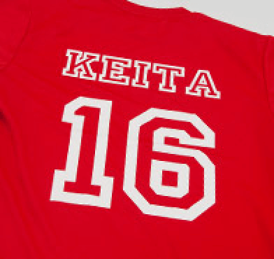 赤地の濃色ドライTシャツ | ホワイト