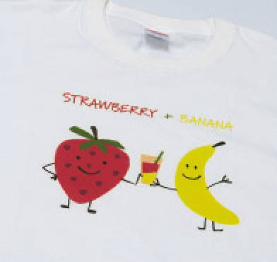 白地の淡色綿Tシャツ | 淡色地用フルカラー転写