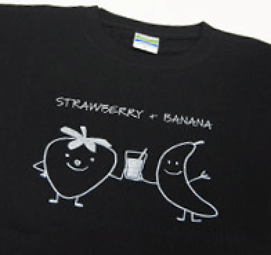 黒地の濃色綿Tシャツ | 半透明